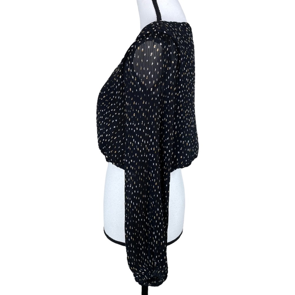 ASTR the Label Faux Wrap Crop Blouse - Picture 3 of 7